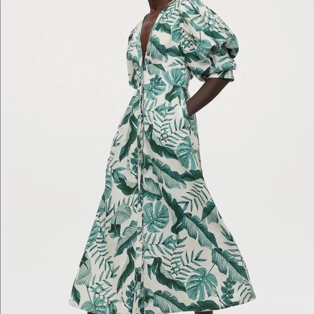 Johanna Ortiz x H&M Linen-blend Dress, NWT, Size M